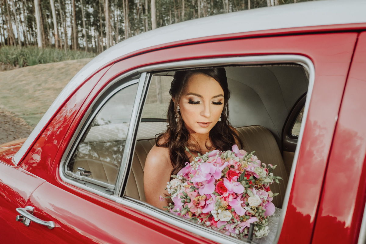 carro da noiva para cerimonai de casamento externo 
