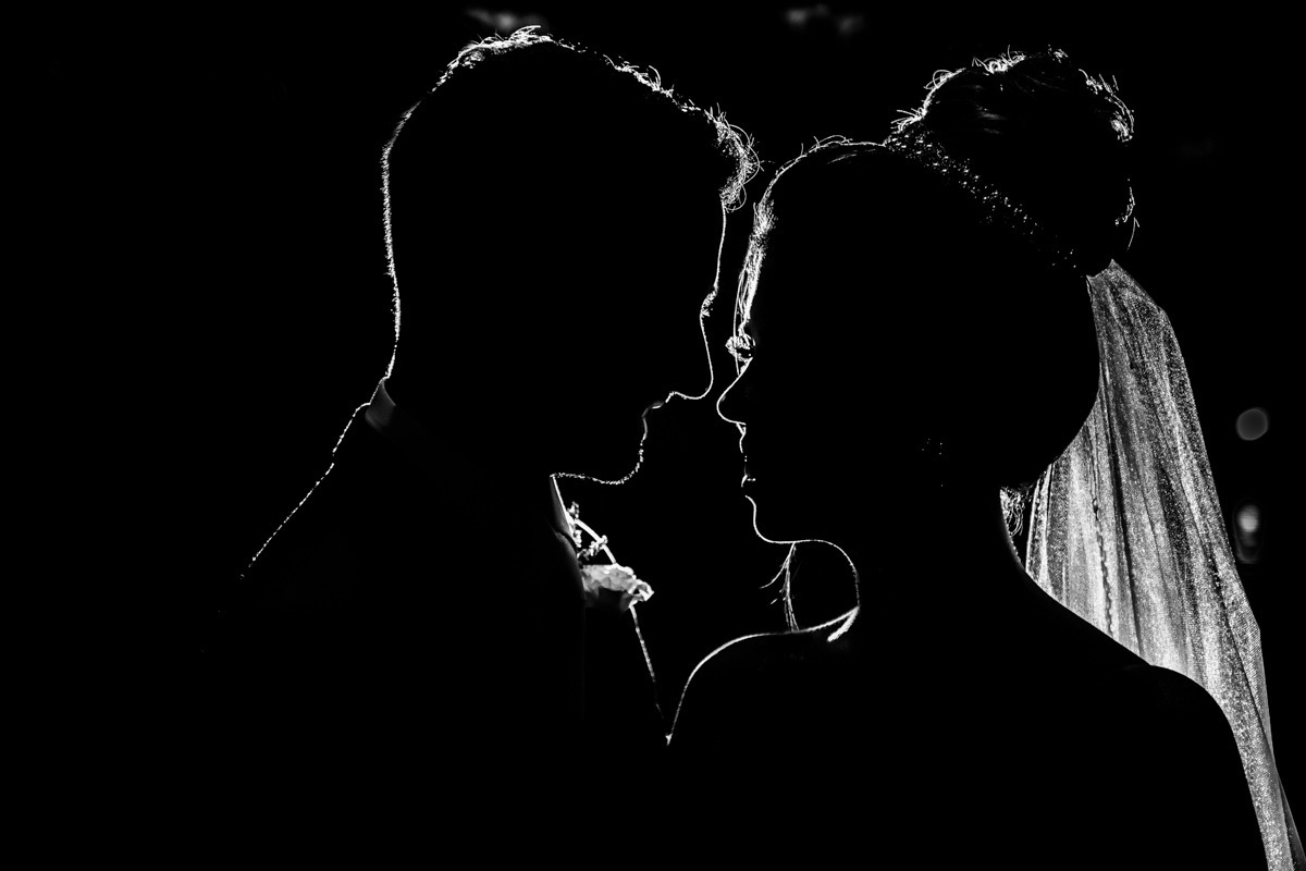 retratos dos noivos feitos durante a festa de Casamento 