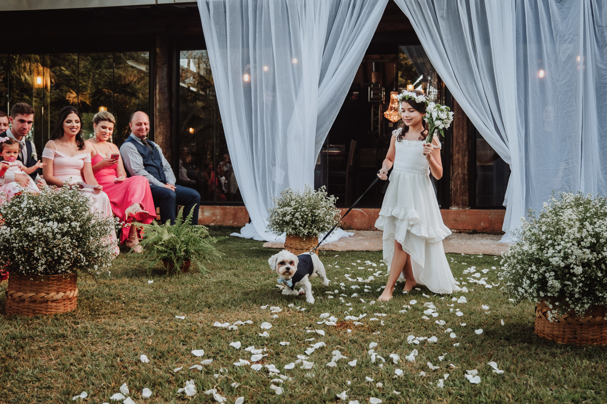 fotosgrai de casamento ao ar livre cachorro como pajen das alianças para cerimonia ao ar livre 