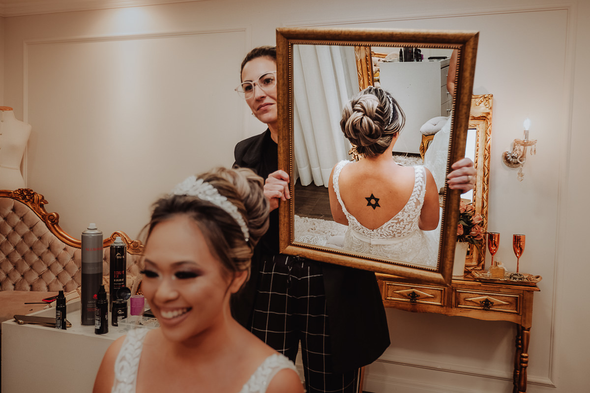 lindo penteado de noiva para casamento ao ar livre studio leticia pequeno 