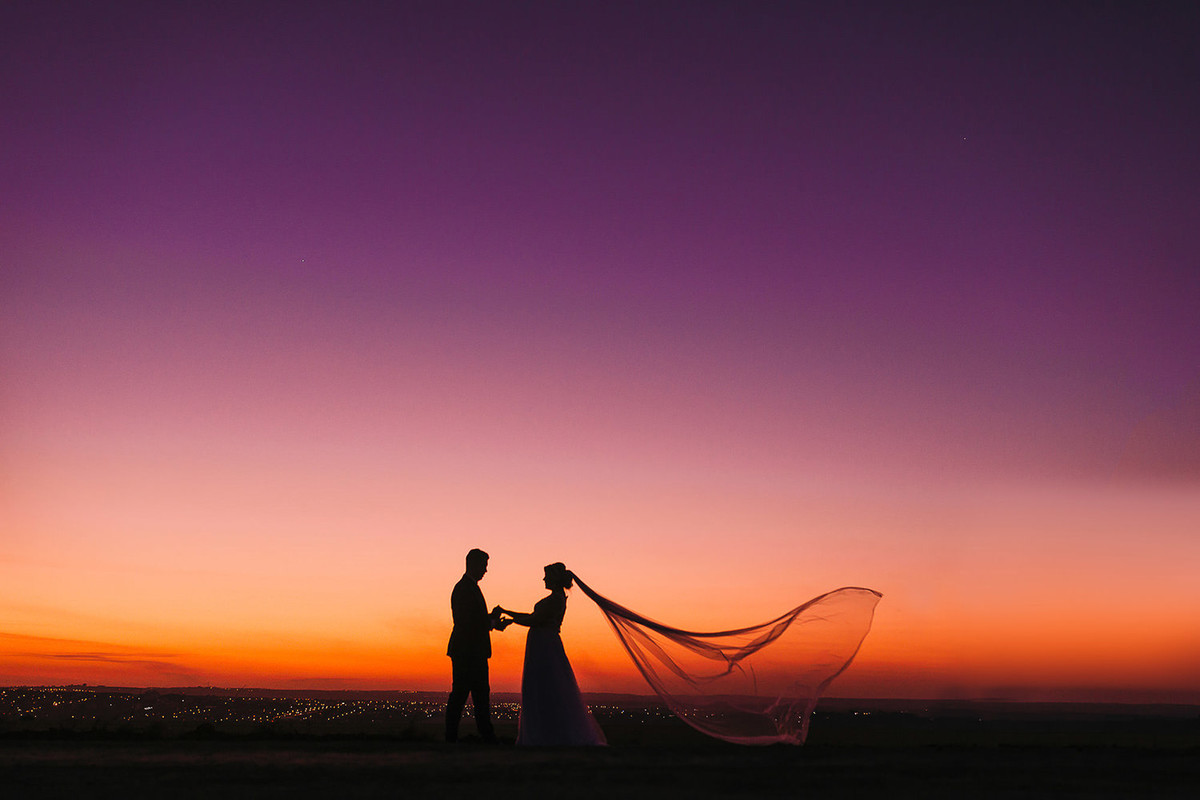 Ensaio de casal no dia do casamento em Maringá-PR