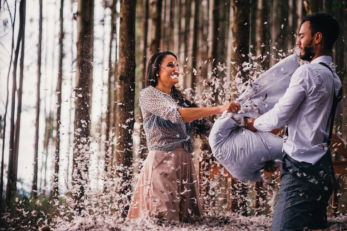 ensaio fotogafico divertido