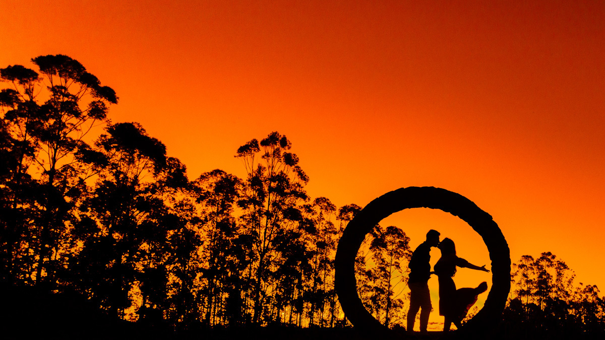 fotos de por do sol ensaio de casal com fotos de silhueta foto do melhor fotografo de casamentos em maringa rickardo andrade
