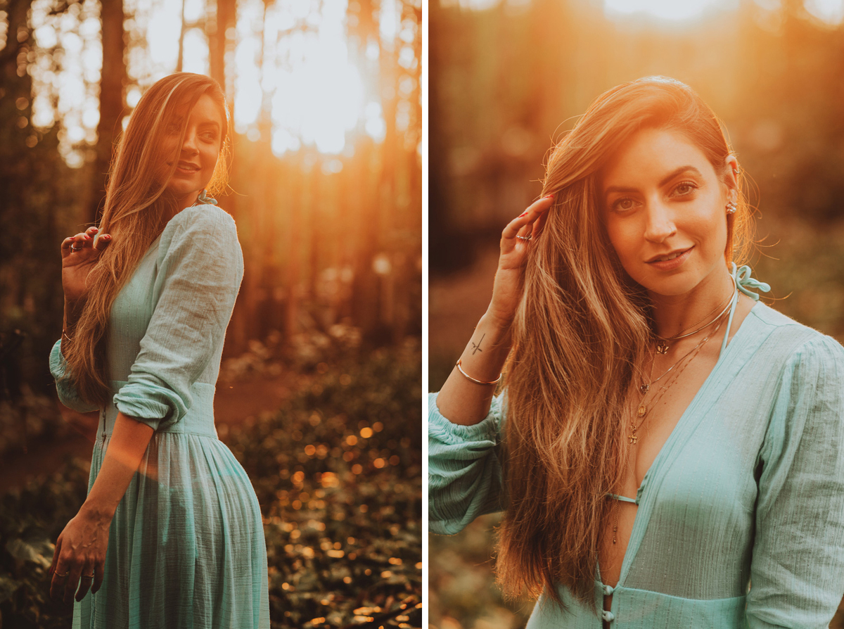 ensaio feminino feitono por do sol fotos com luz dourada fotografo rickardo andrade