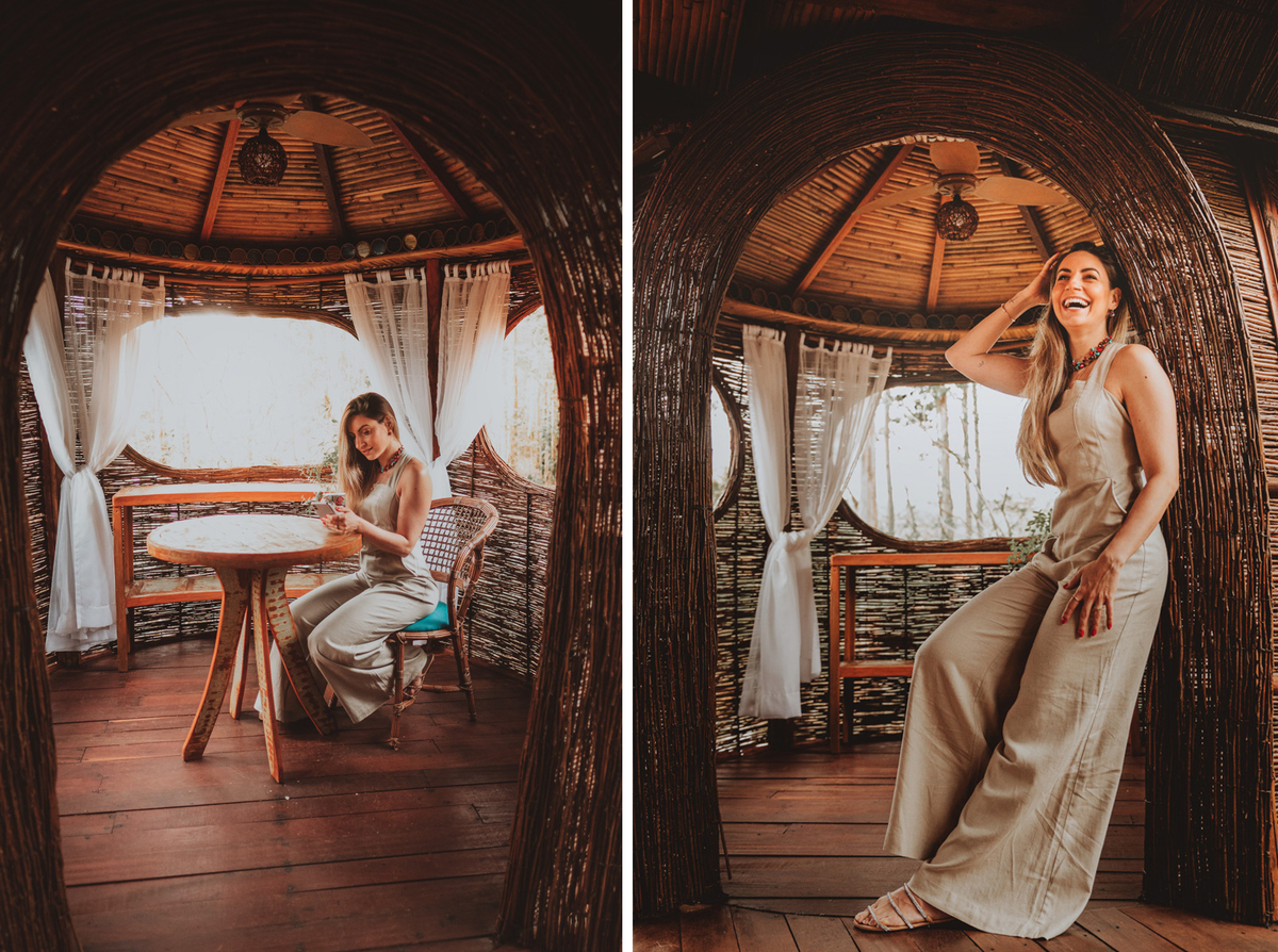 ideias de fotos para ensaio feminino na chacara eden garden 