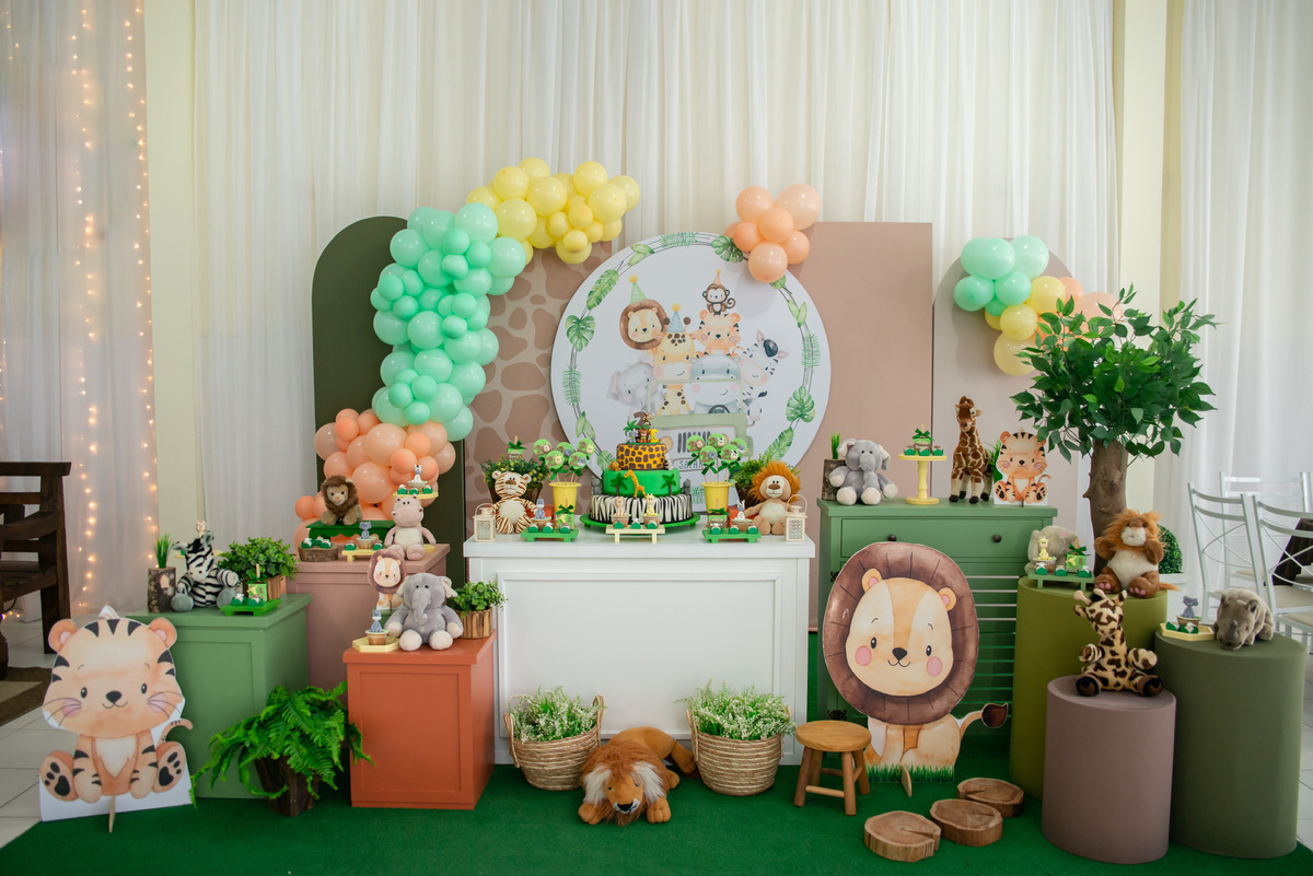 Decoração de festa infantil Safari