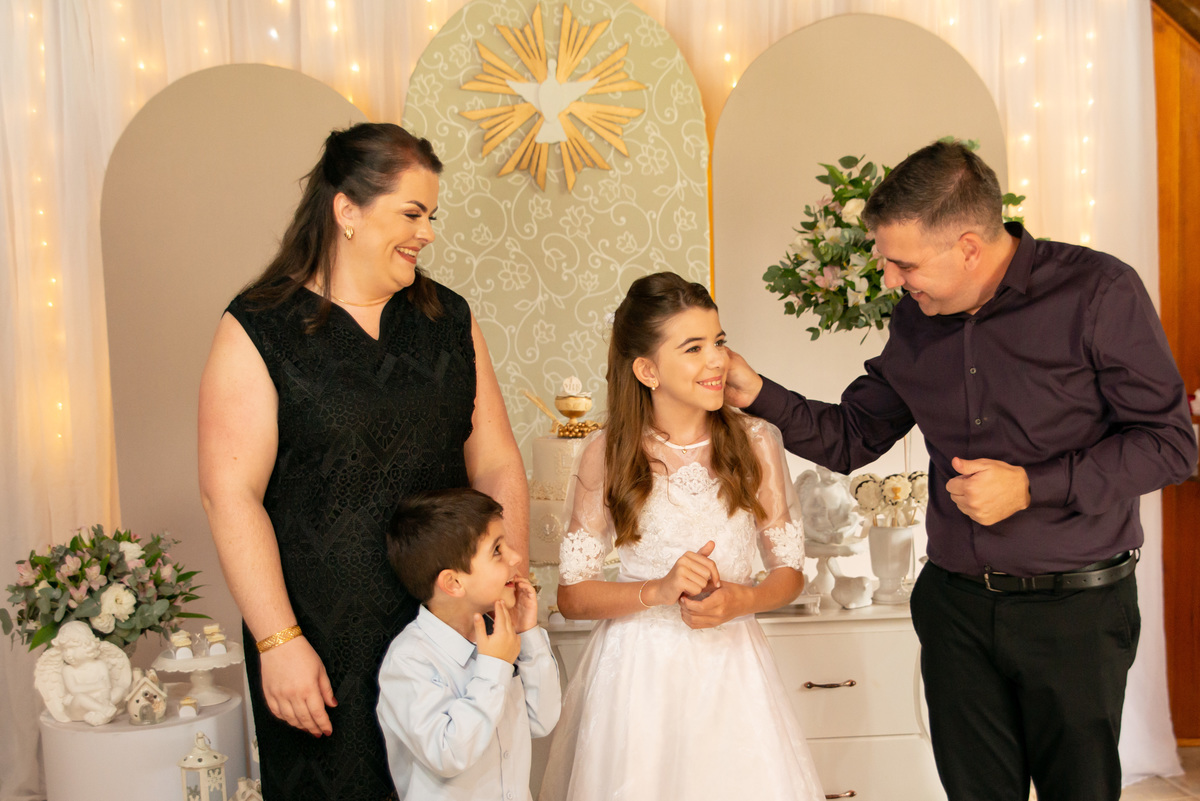 foto de família, carinho de pai