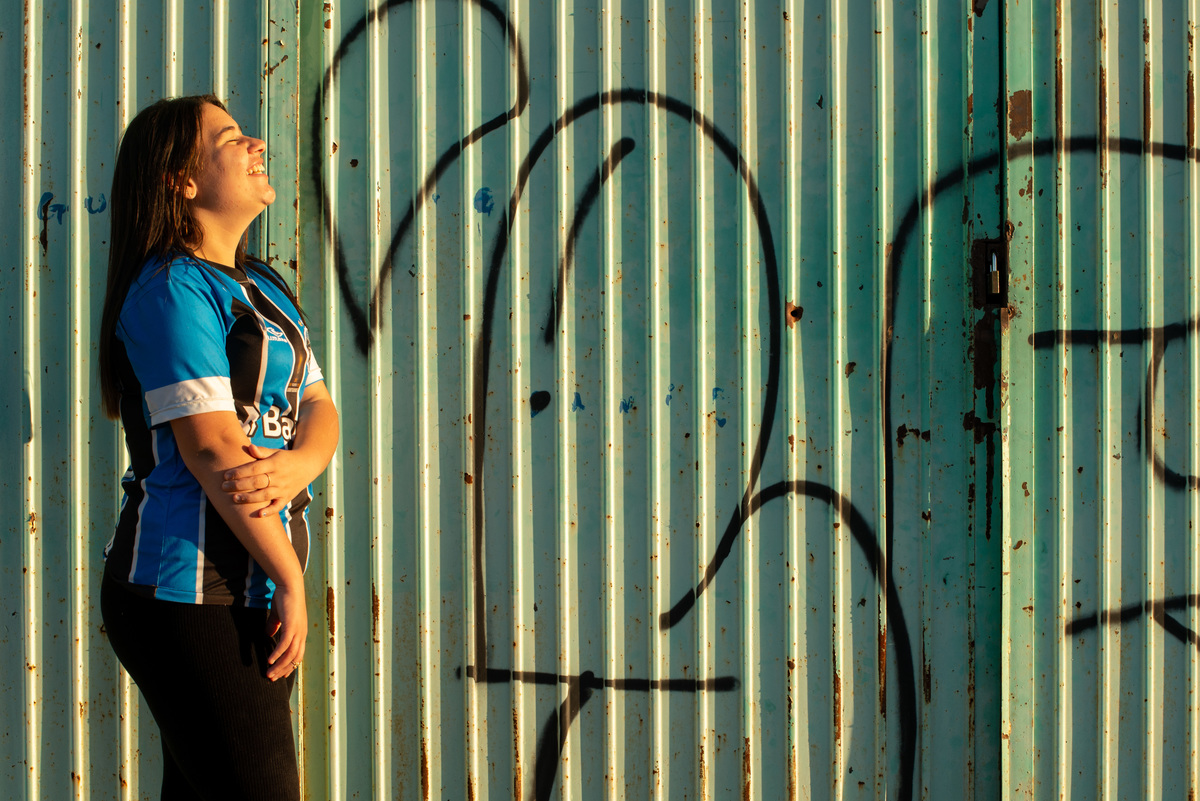 foto de menina gremista