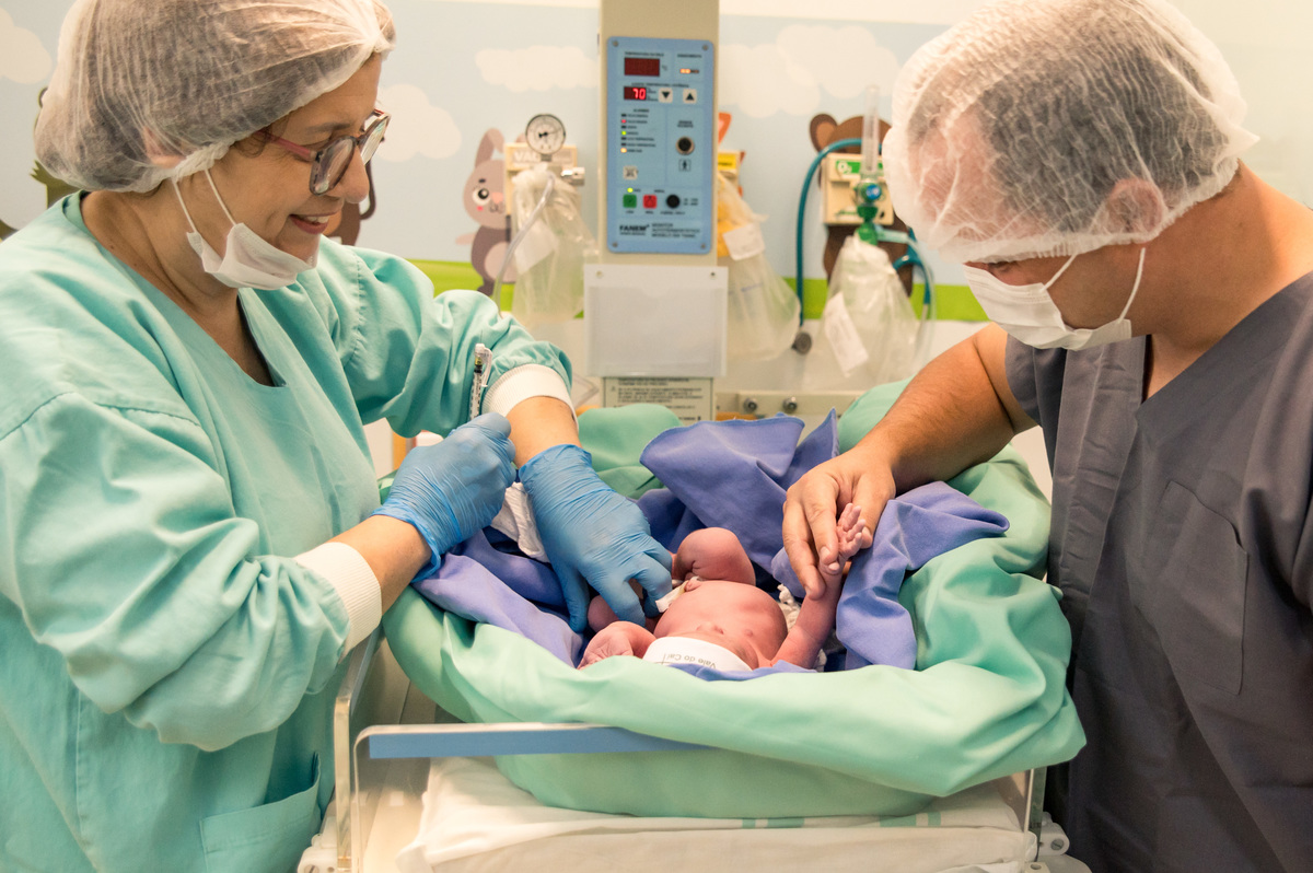 foto de nascimento, primeiros exames