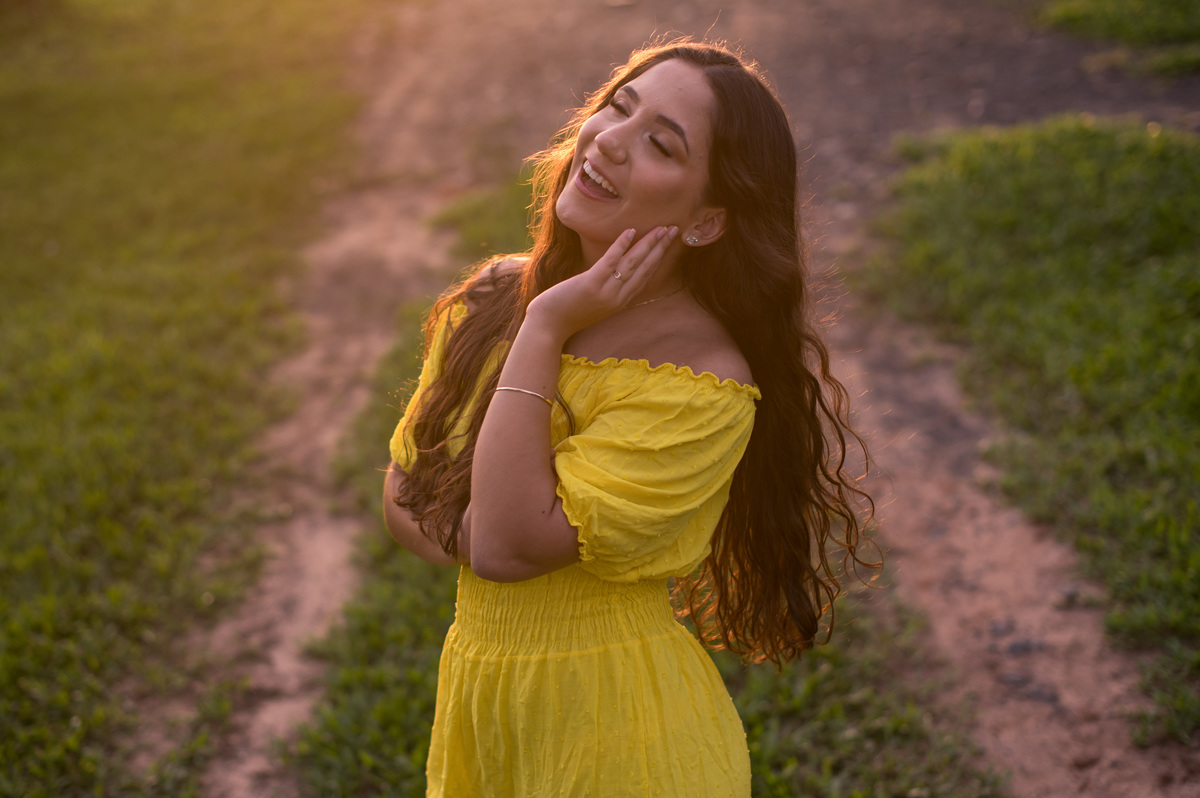 Ensaio externo de 15 anos luz do fim da tarde