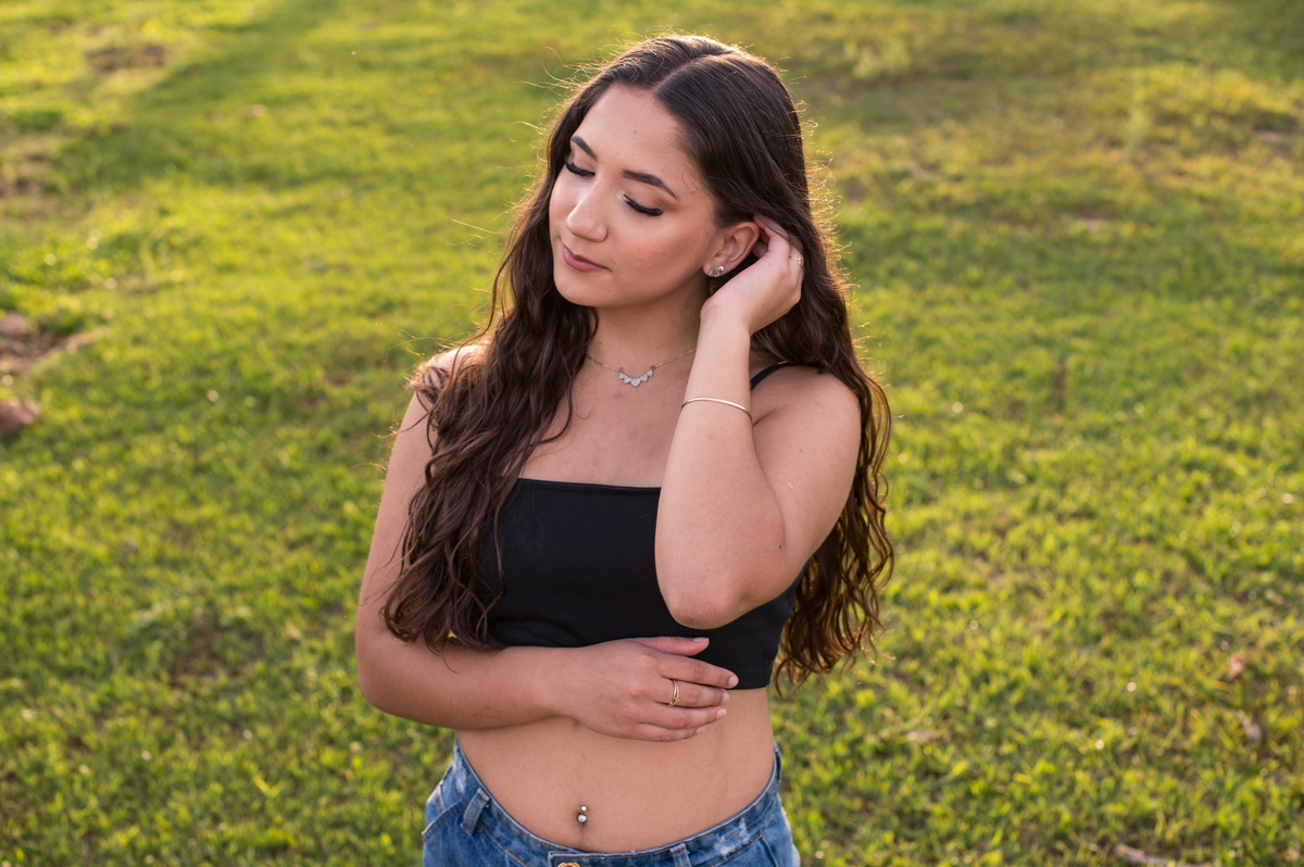 Ensaio externo de 15 anos luz do fim da tarde