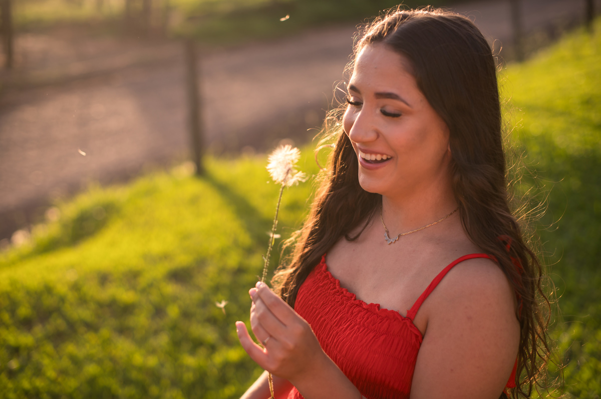 Ensaio externo de 15 anos luz do fim da tarde