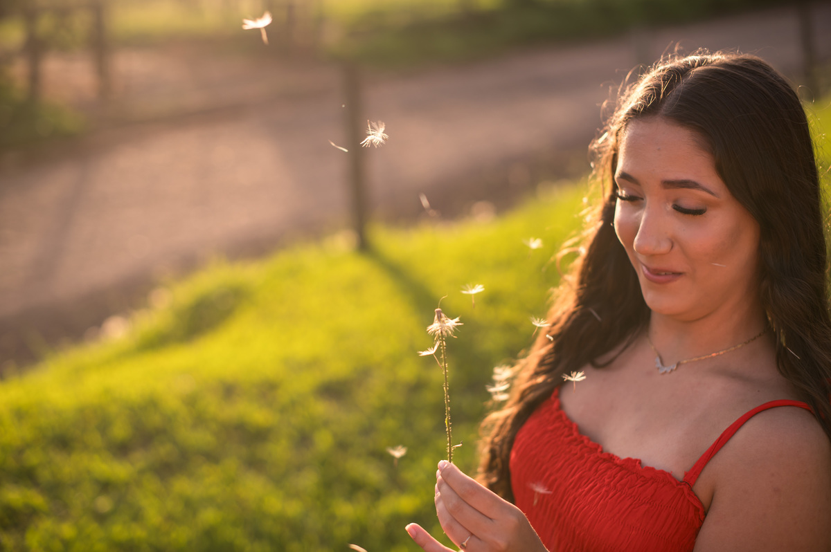 Ensaio externo de 15 anos luz do fim da tarde