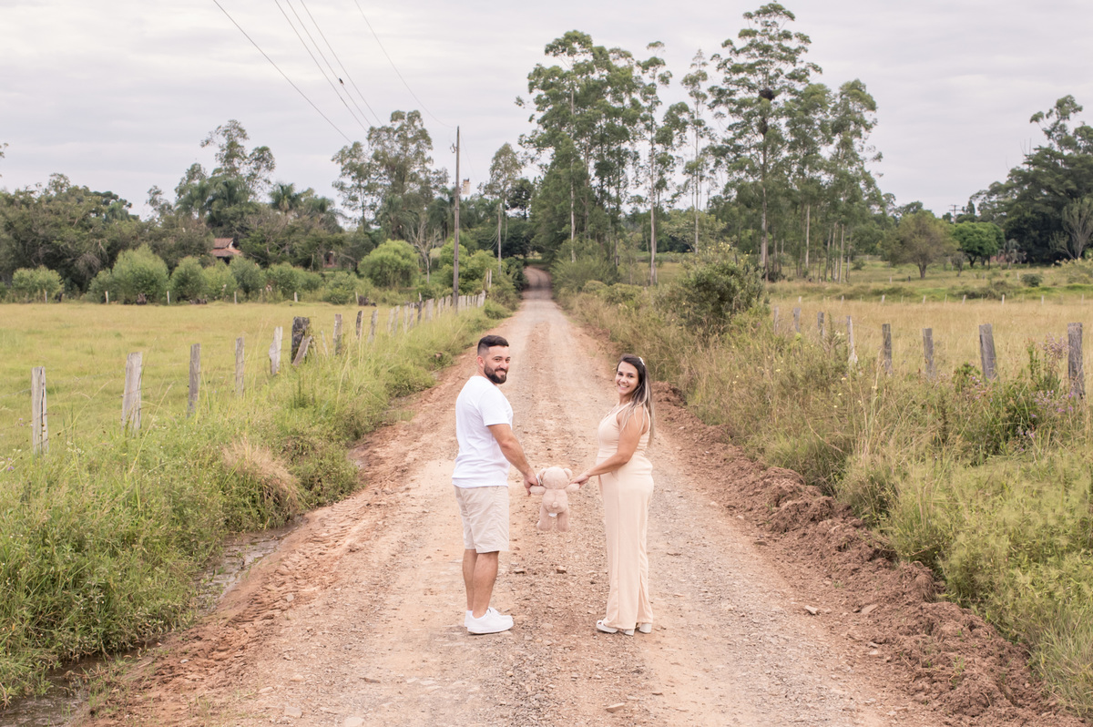 Chá revelação ensaio com o casal