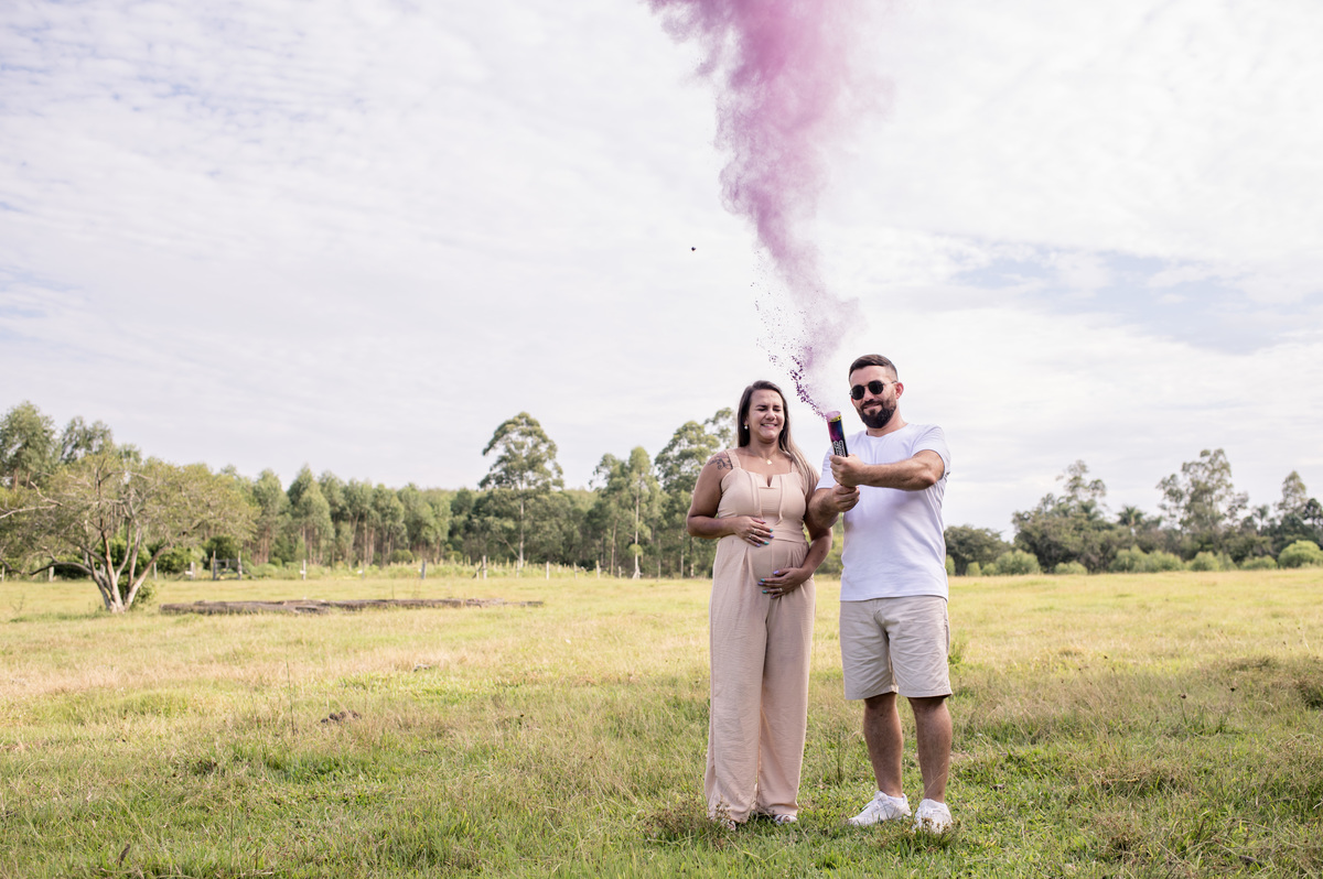 Chá revelação, hora de estourar a fumacinha rosa