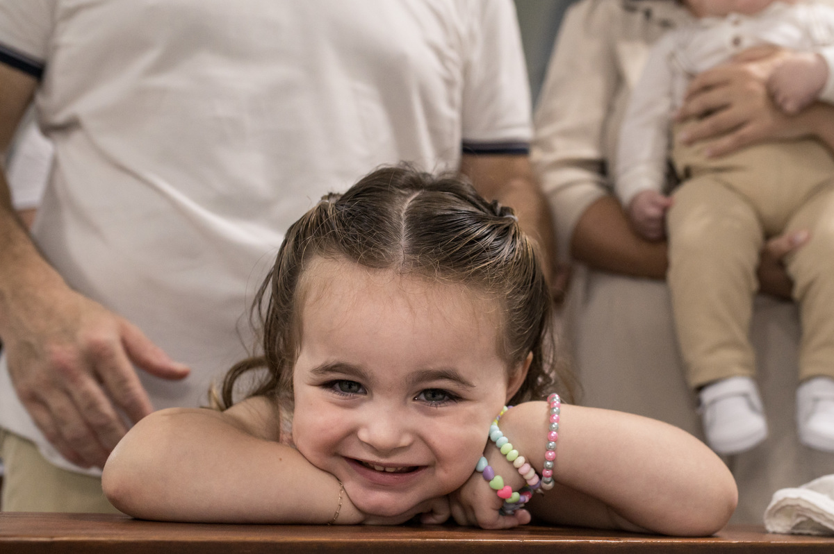 foto da mana mais velha no batizado