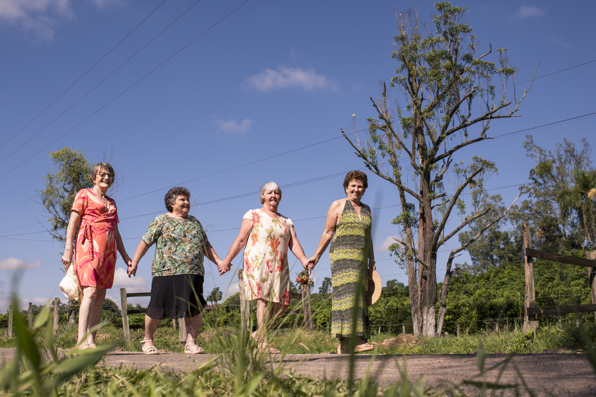 ensaio externo de amigas