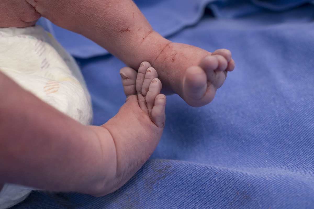 Documental de parto - pezinhos do bebê