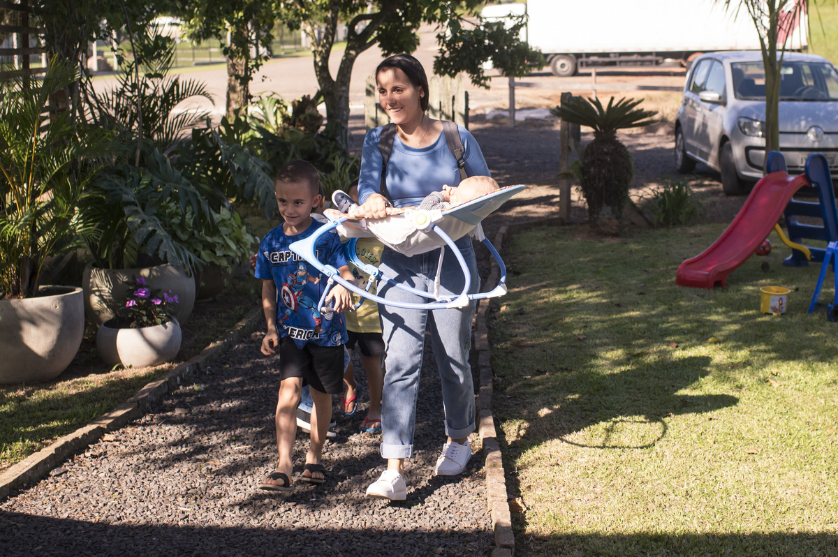 chá de bebê, convidados chegando