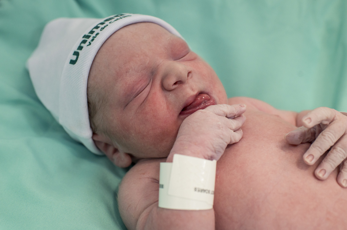 documental de parto, detalhes do bebê