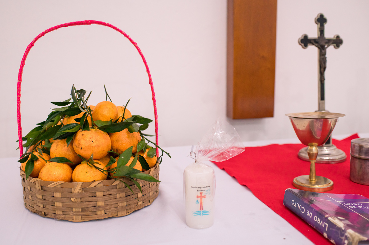 Batismo - altar da comunidade evangélica de campo do meio