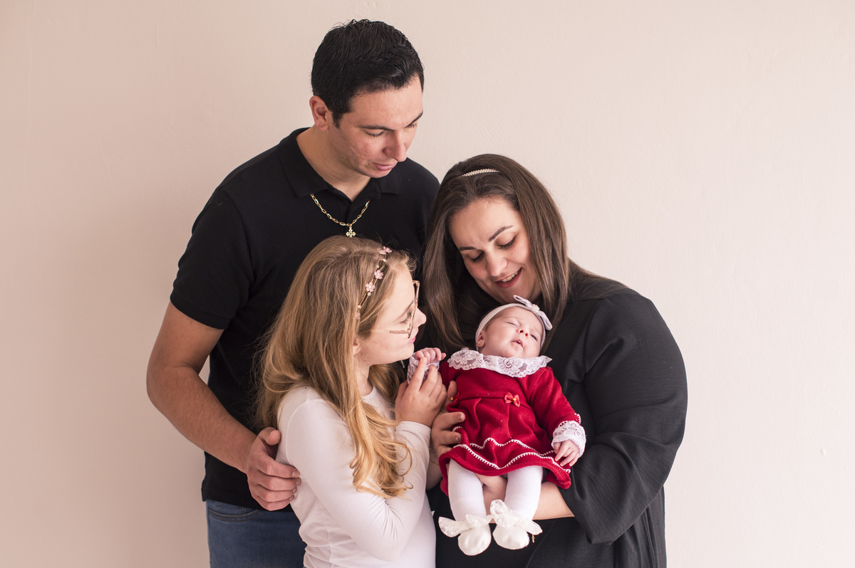 Ensaio fotográfico de Acompanhamento mensal de recém nascido em estúdio - 1 mês