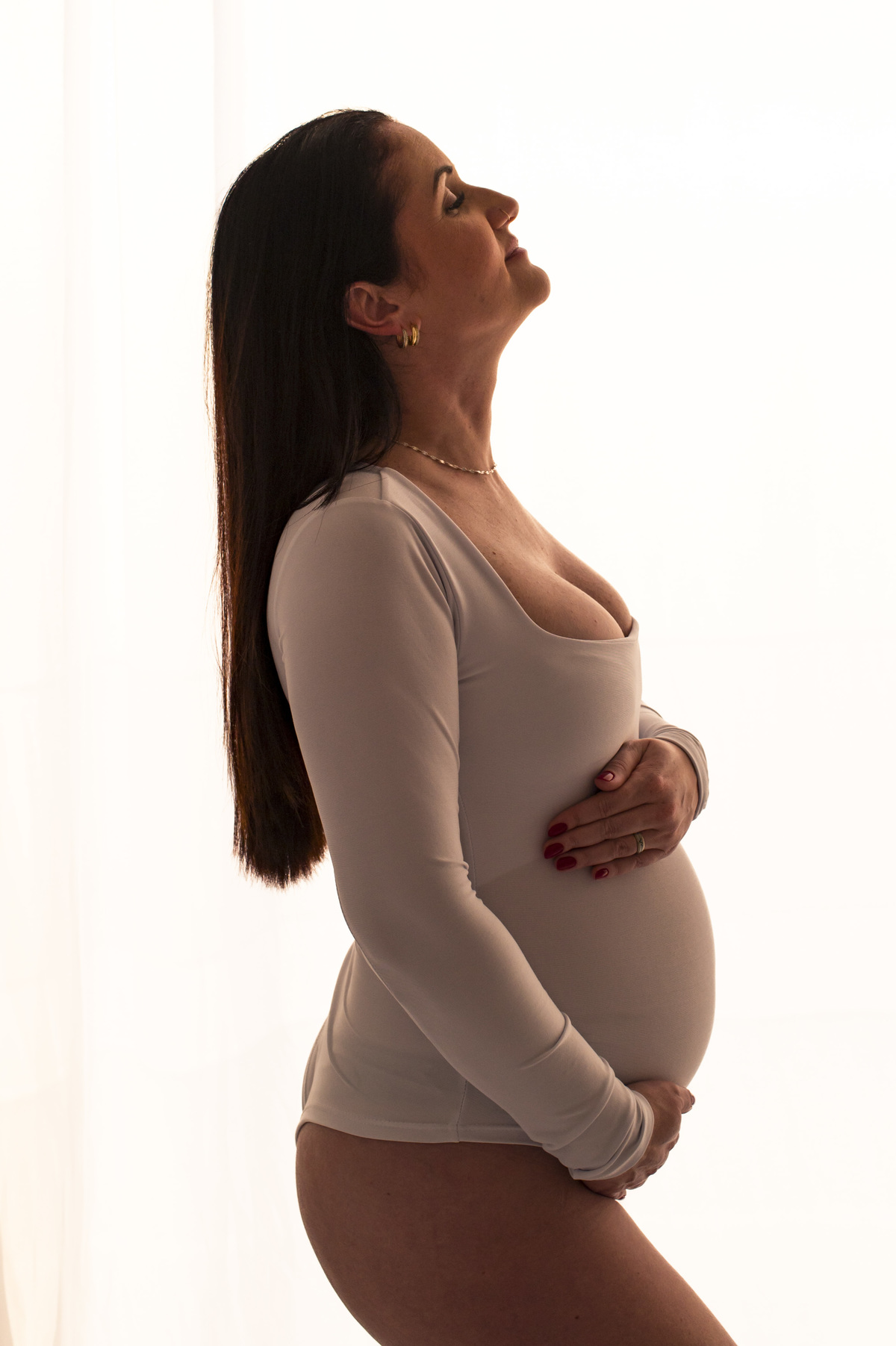 Ensaio de gestante do estúdio fotográfico Claudia Wallauer