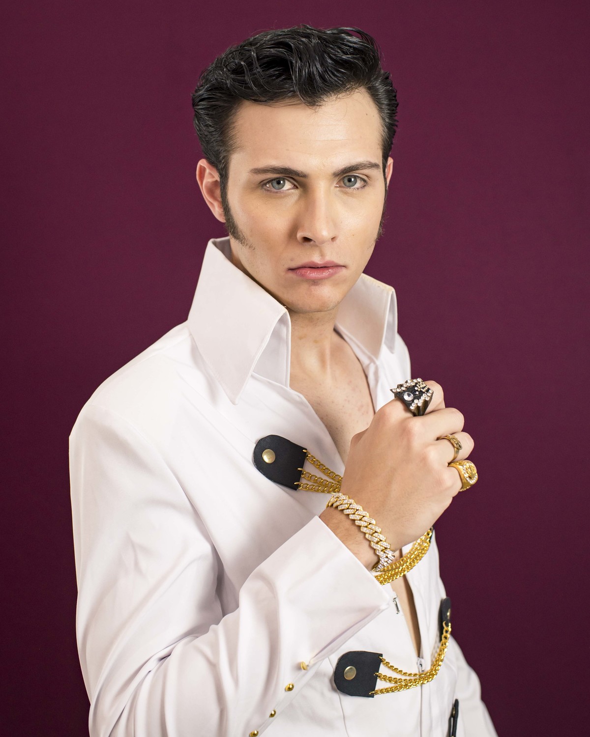 Ensaio Elvis Cover no Estúdio fotográfico Claudia Wallauer em Montenegro - RS