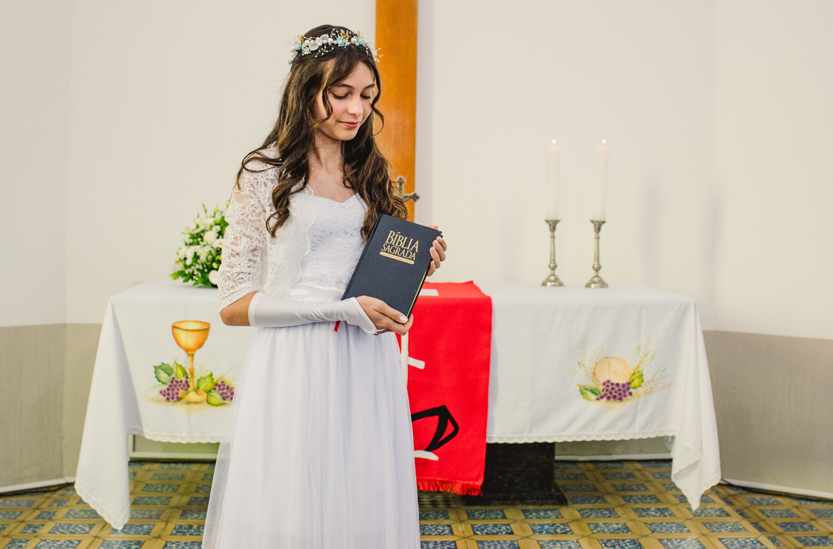 Confirmação de fé na Igreja Evangélica de Campo do Meio