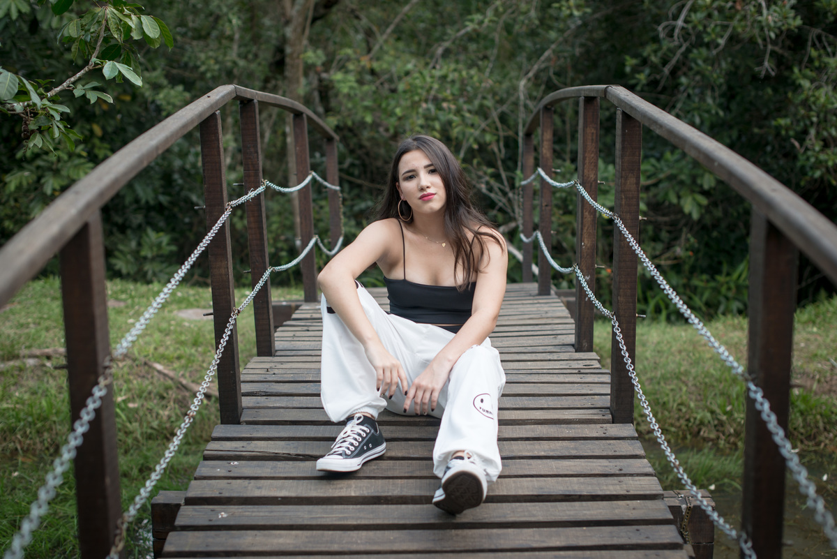Ensaio Feminino na ponte em Pareci Novo