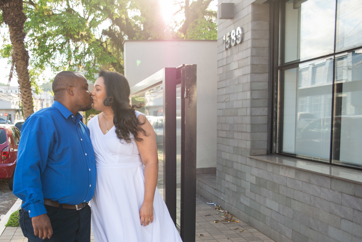 Ensaio dos noivos no casamento civil