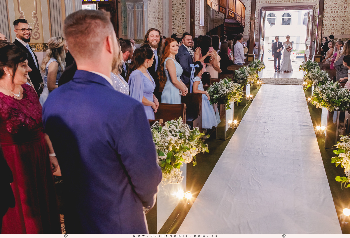 Cerimônia casamento Tiago Greczysczyn Daiane Petriu Prudentópolis São Josafat Clube XII de Novembro fotógrafo Juliano-Gil