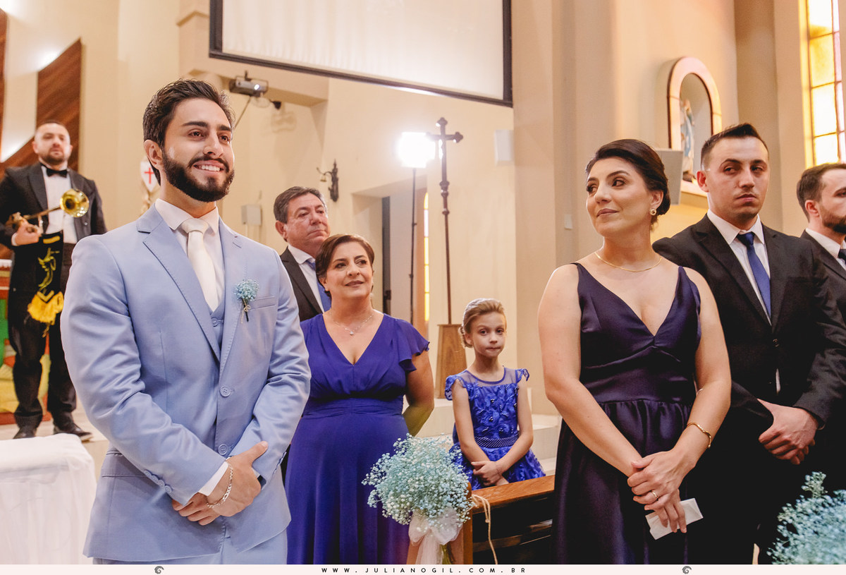 Cerimônia Casamento Willian de Lara Jéssica Wengrzen fotógrafo Juliano Gil Irati Paraná Casamento Igreja Matriz Senhor Bom Jesus