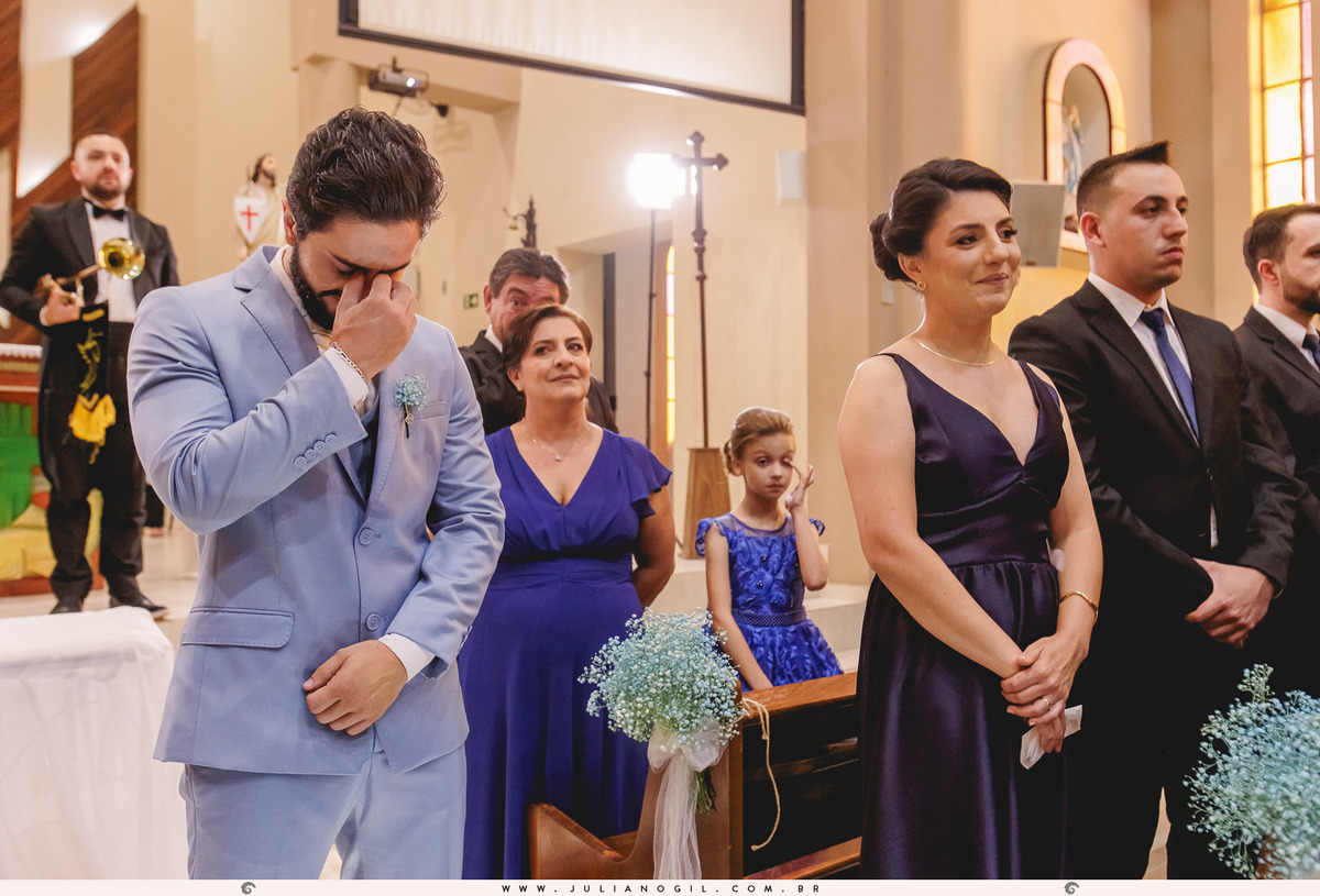 Cerimônia Casamento Willian de Lara Jéssica Wengrzen fotógrafo Juliano Gil Irati Paraná Casamento Igreja Matriz Senhor Bom Jesus