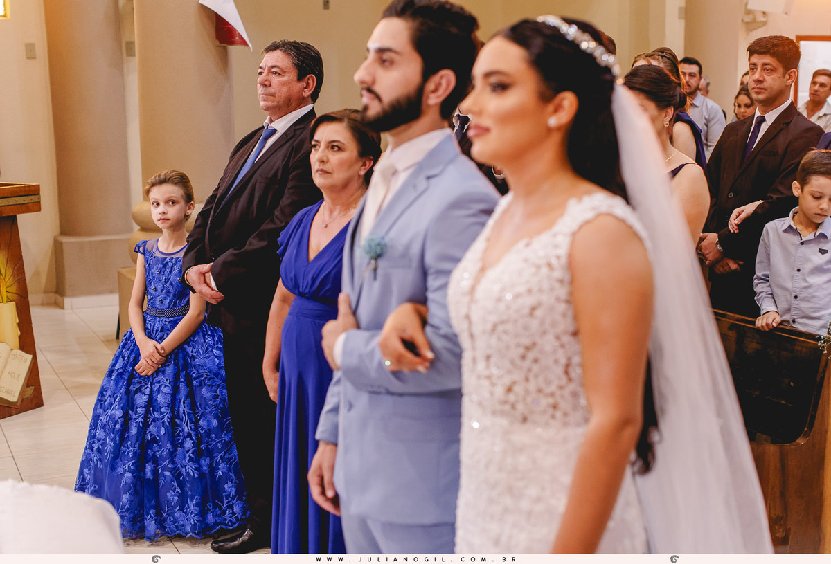 Cerimônia Casamento Willian de Lara Jéssica Wengrzen fotógrafo Juliano Gil Irati Paraná Casamento Igreja Matriz Senhor Bom Jesus
