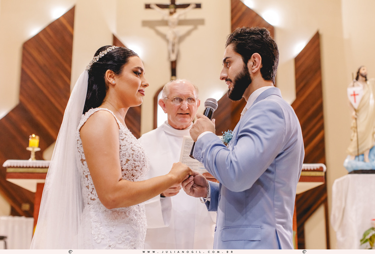 Cerimônia Casamento Willian de Lara Jéssica Wengrzen fotógrafo Juliano Gil Irati Paraná Casamento Igreja Matriz Senhor Bom Jesus