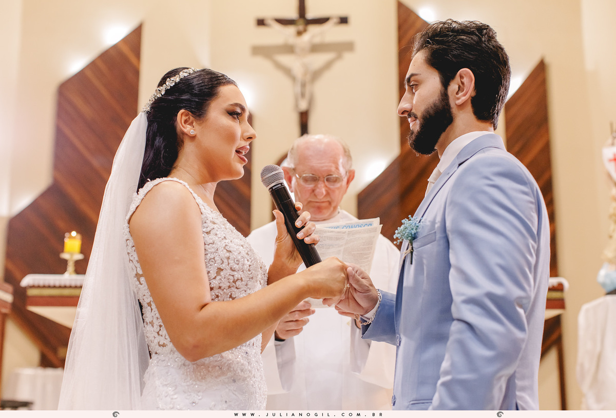 Cerimônia Casamento Willian de Lara Jéssica Wengrzen fotógrafo Juliano Gil Irati Paraná Casamento Igreja Matriz Senhor Bom Jesus