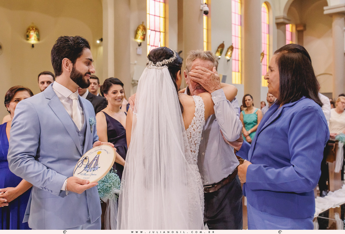 Cerimônia Casamento Willian de Lara Jéssica Wengrzen fotógrafo Juliano Gil Irati Paraná Casamento Igreja Matriz Senhor Bom Jesus