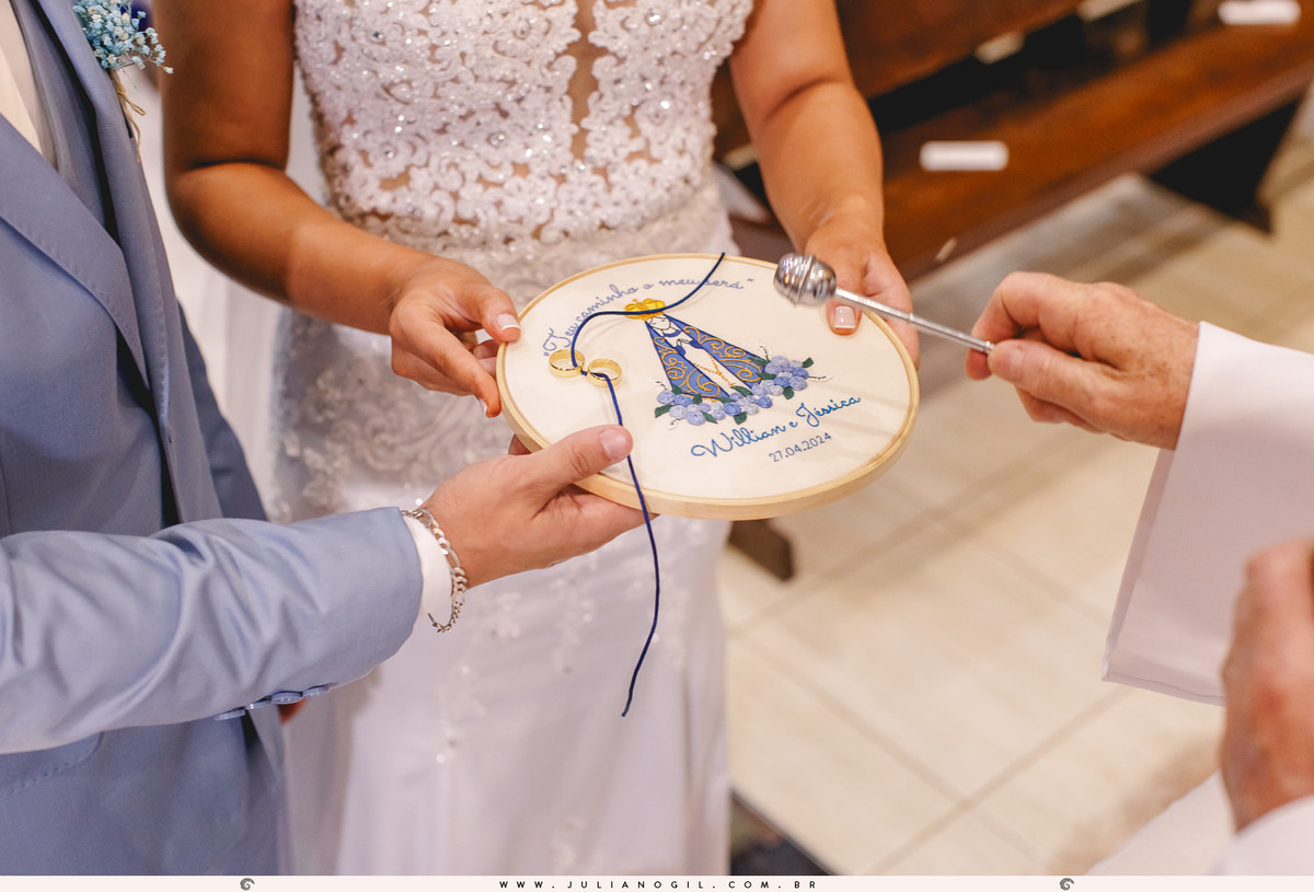 Cerimônia Casamento Willian de Lara Jéssica Wengrzen fotógrafo Juliano Gil Irati Paraná Casamento Igreja Matriz Senhor Bom Jesus