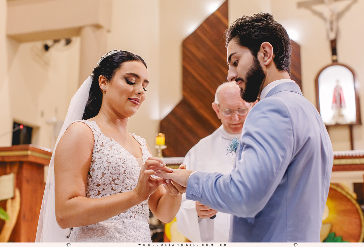 Cerimônia Casamento Willian de Lara Jéssica Wengrzen fotógrafo Juliano Gil Irati Paraná Casamento Igreja Matriz Senhor Bom Jesus