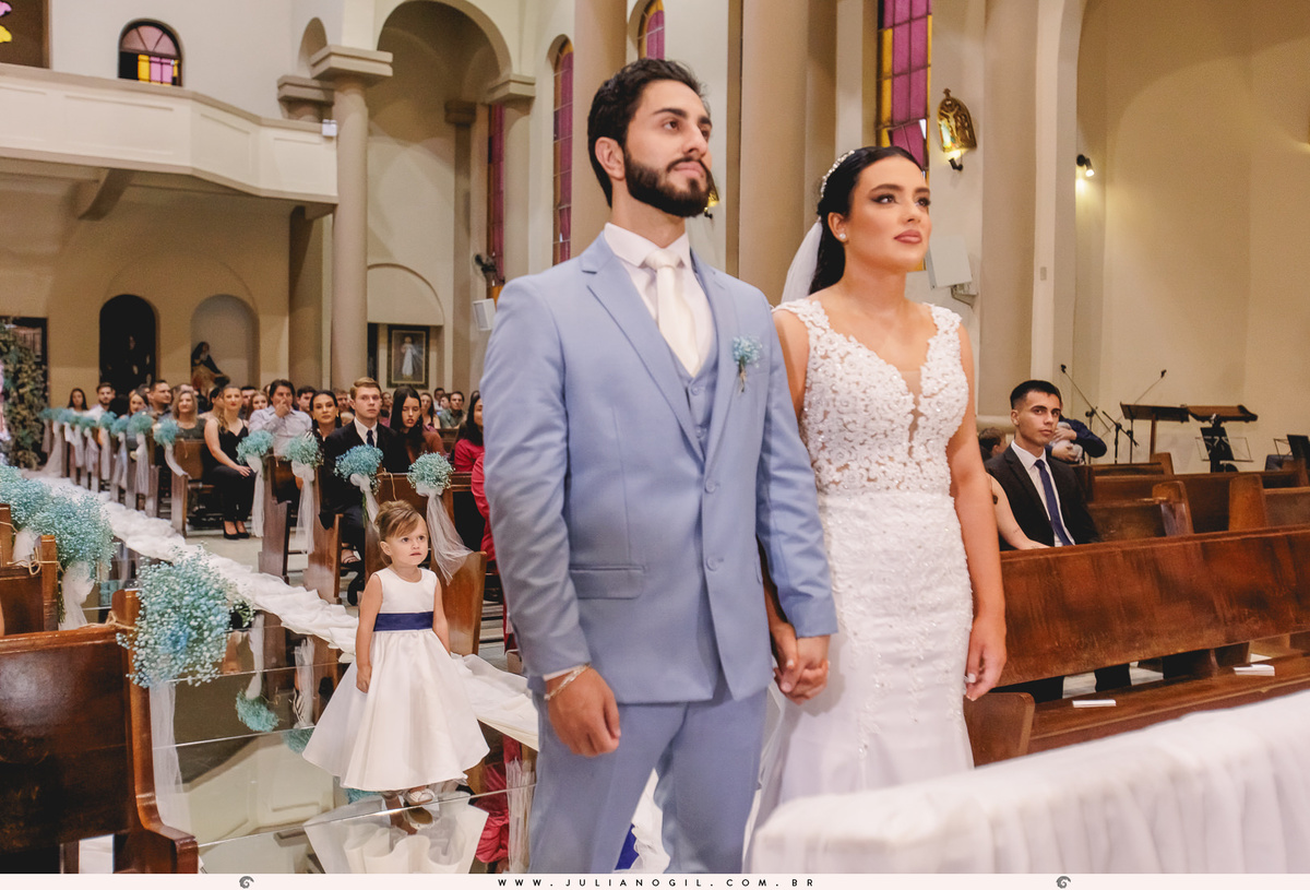 Cerimônia Casamento Willian de Lara Jéssica Wengrzen fotógrafo Juliano Gil Irati Paraná Casamento Igreja Matriz Senhor Bom Jesus