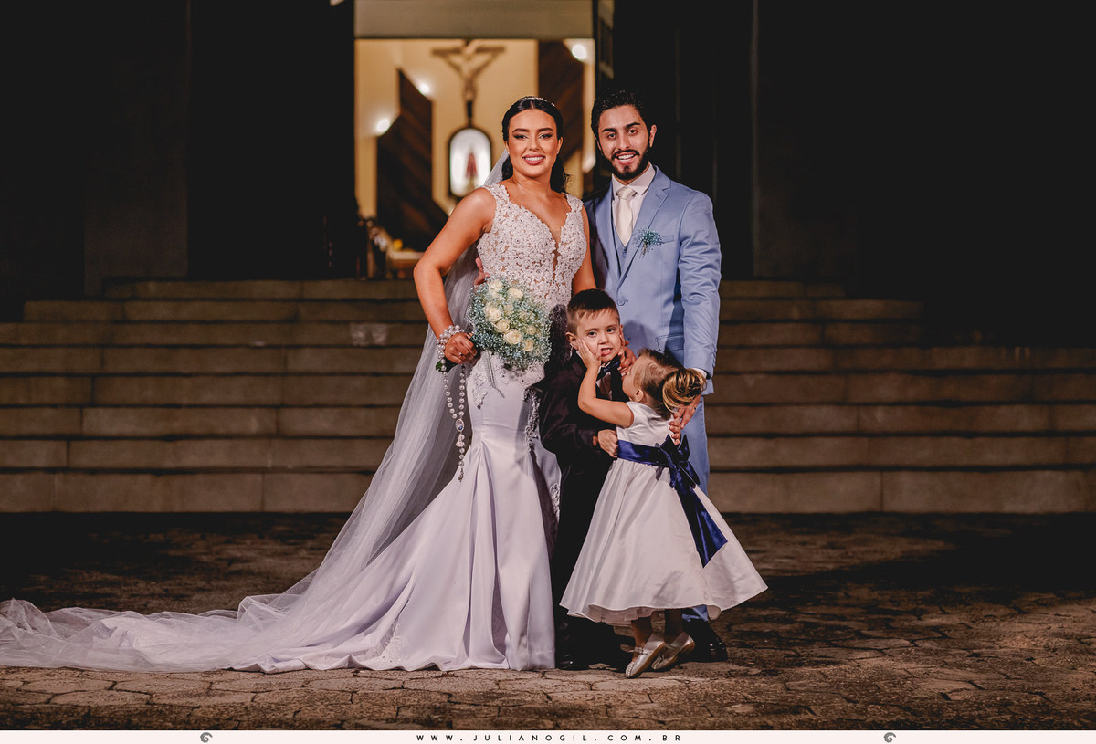 Cerimônia Casamento Willian de Lara Jéssica Wengrzen fotógrafo Juliano Gil Irati Paraná Casamento Igreja Matriz Senhor Bom Jesus