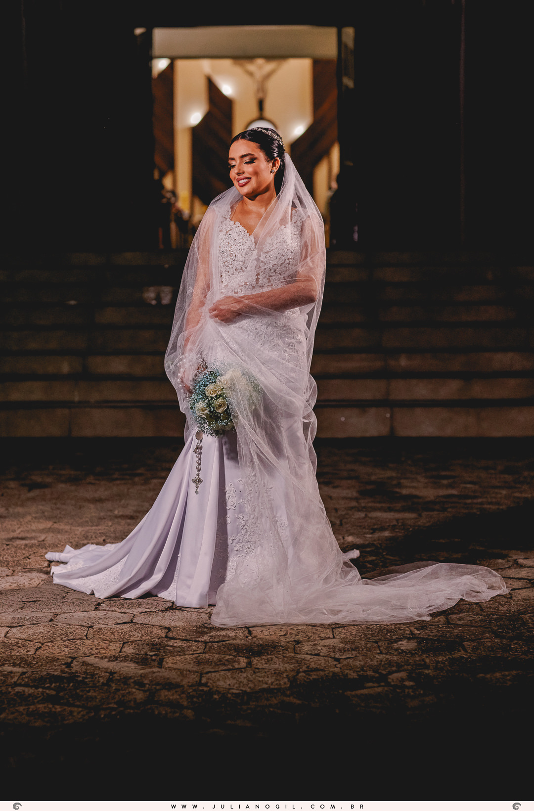 Cerimônia Casamento Willian de Lara Jéssica Wengrzen fotógrafo Juliano Gil Irati Paraná Casamento Igreja Matriz Senhor Bom Jesus