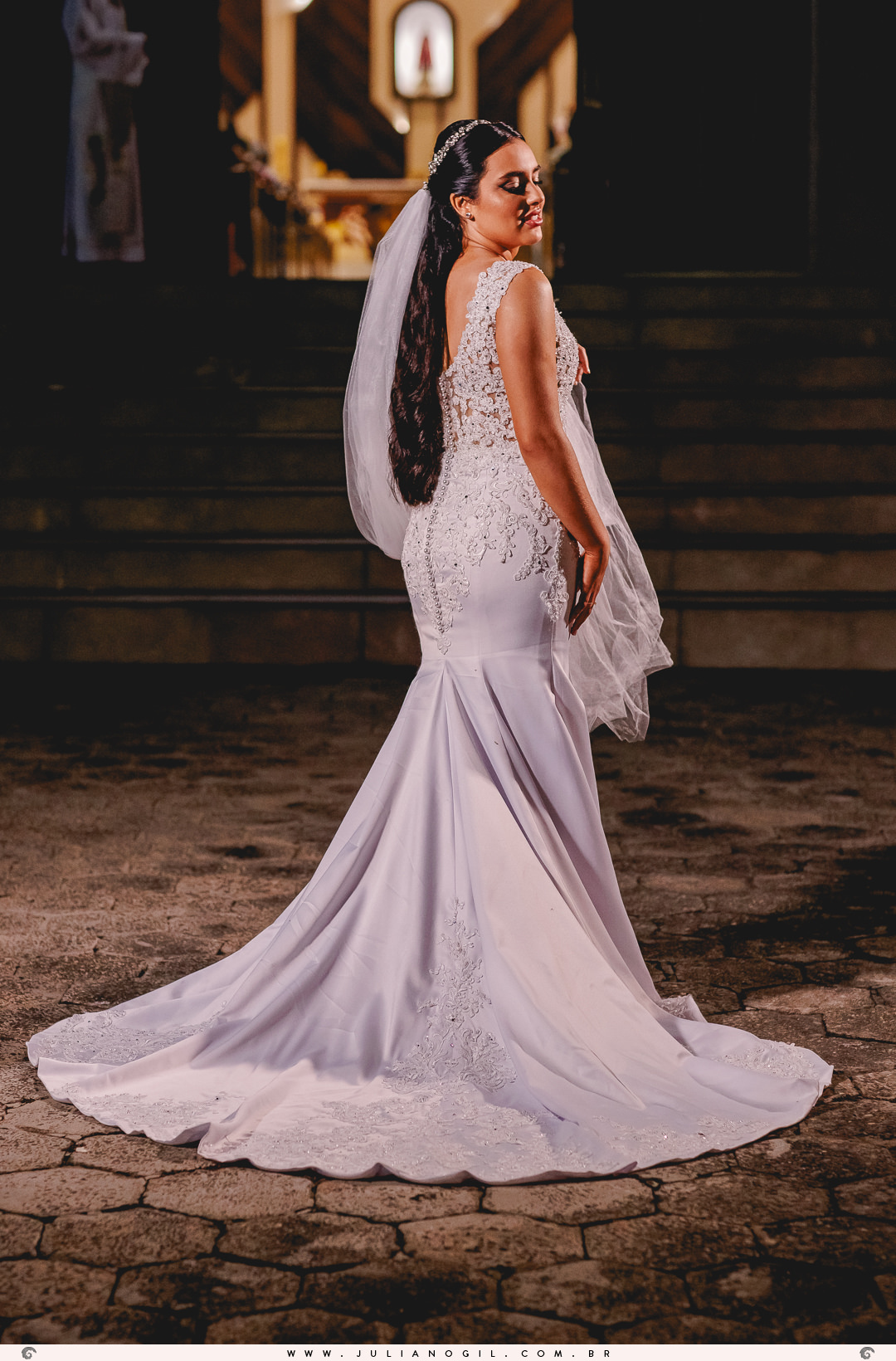 Cerimônia Casamento Willian de Lara Jéssica Wengrzen fotógrafo Juliano Gil Irati Paraná Casamento Igreja Matriz Senhor Bom Jesus