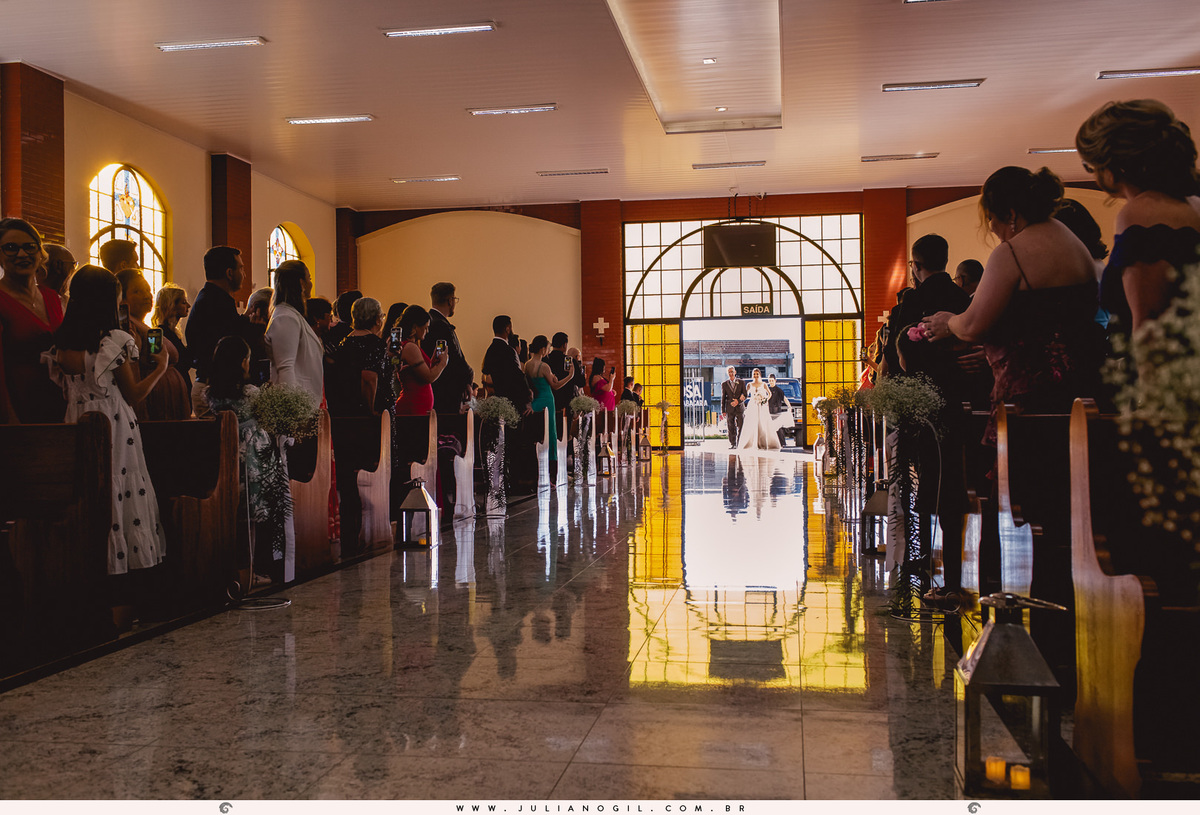 Cerimônia casamento Sandineli Bini Elvis Platini Paróquia São João Paulo II Ponta Grossa Fotógrafo Juliano Gil Irati Paraná