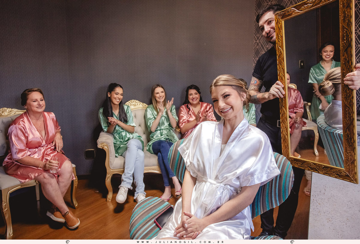 Making of Noiva Sandineli Bini Espaço Tatiane Belo Ponta Grossa Fotógrafo Juliano Gil Irati Paraná