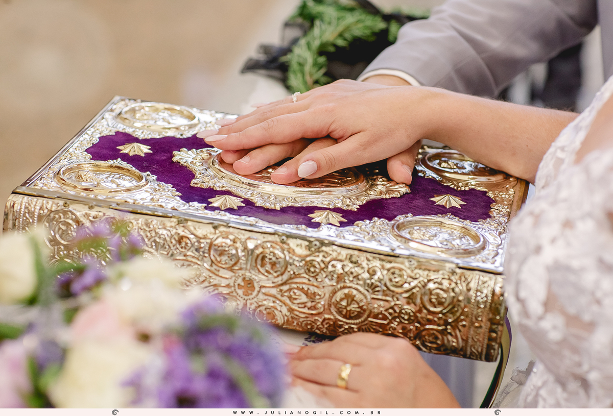 Cerimônia de casamento Noiva Francieli Roik Noivo Anderson Ferreira de Lima fotógrafo Juliano Gil Irati Paraná Casamento Aline Xavier Aline Gabrielle Zerbinatti Igreja Imaculado Coração de Maria Rancho Vó Tereza Hotel Monte Libano