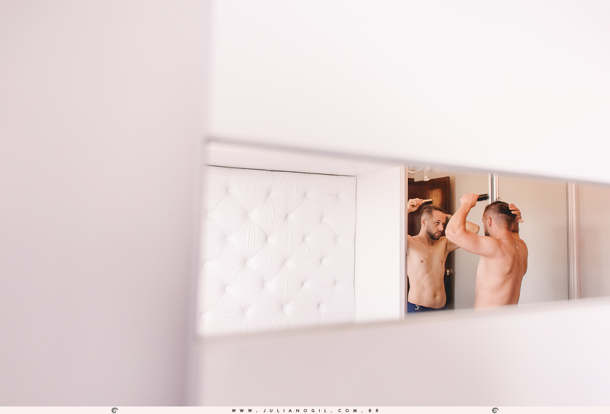 Making of noivo Jeferson Girotto chácara doce recanto curitiba  irati Paraná fotógrafo de casamento juliano gil