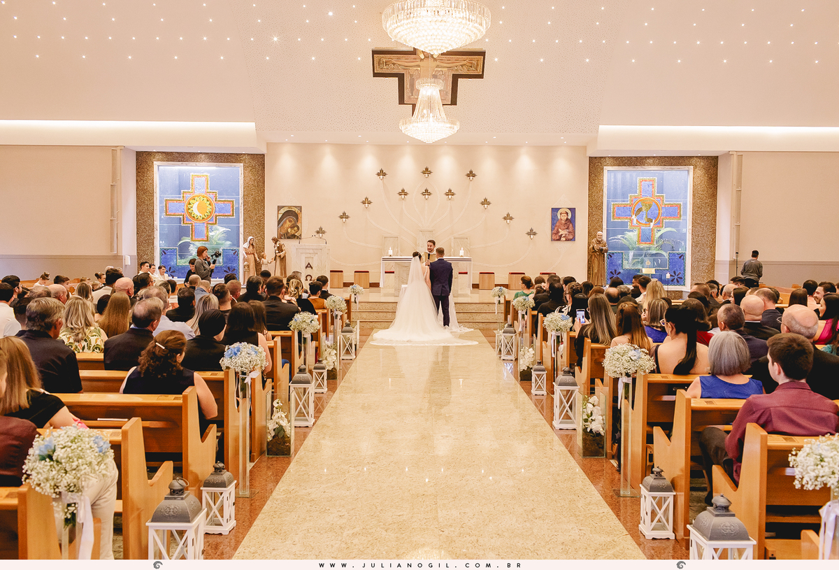 Casamento Jeferson Girotto Carol Jacumasso Santuário São Francisco de Assis curitiba  irati Paraná fotógrafo de casamento juliano gil