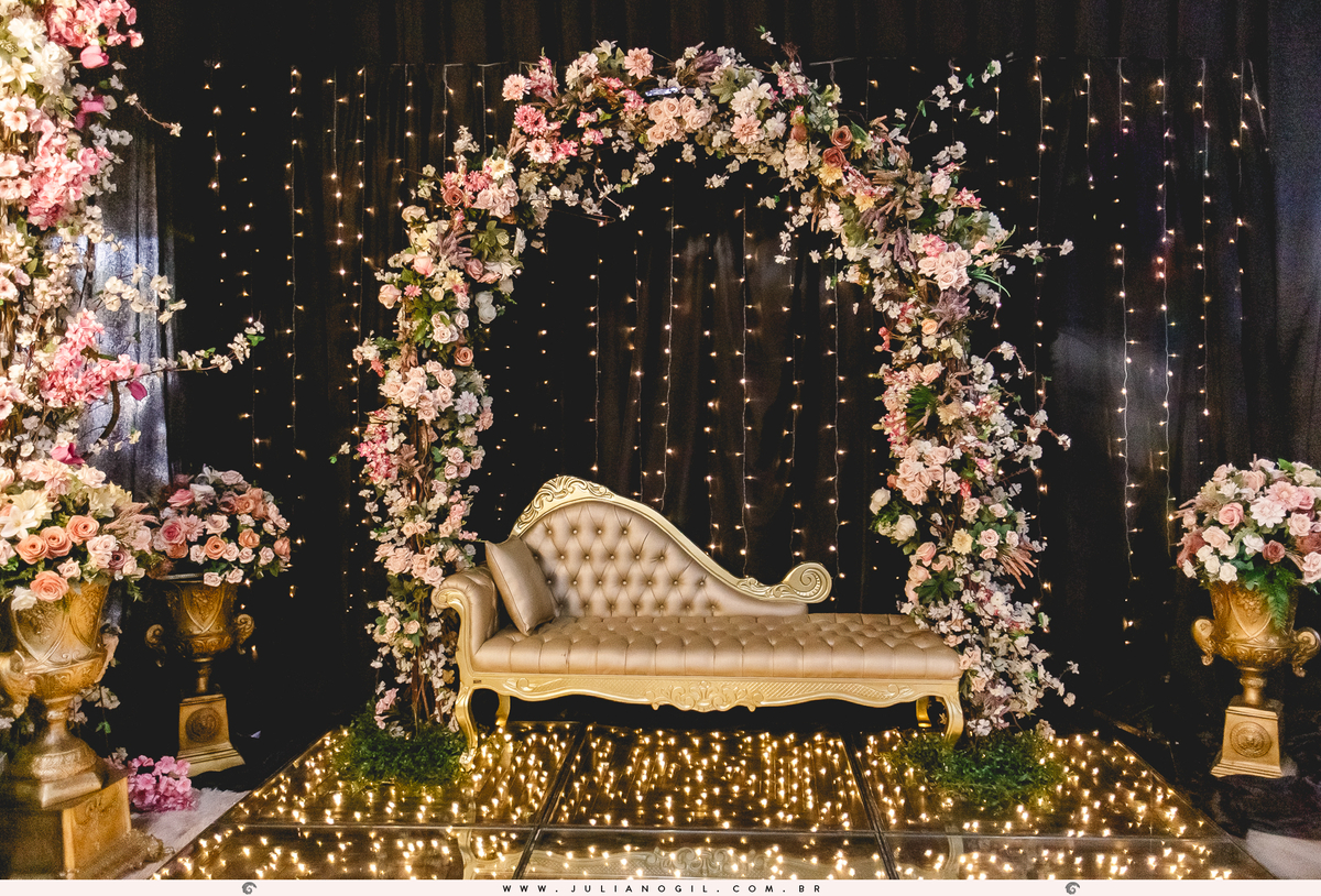 Recepção Festa de Casamento Noiva Ana Claudia dos Santos Noivo Luiz Fernando Grabowski Paróquia São Pedro Apóstolo Salão de Festa Capela Nossa Senhora Aparecida Fotógrafo Juliano Gil Mallet Paraná Irati Casamento Decoração